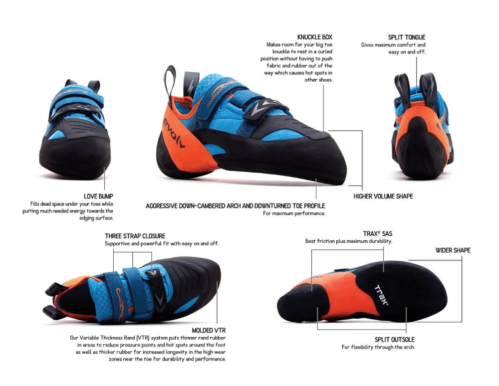Evolv Shaman Rock Climbing Shoes Explained (2) Evolv Shaman Rock Climbing Shoes Explained (1)