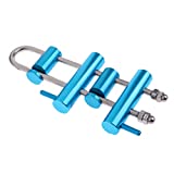Tongina Rappel Rack Descender Twisted Rack for Rock Climbing Arborist, Blue