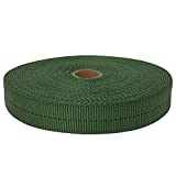 GM CLIMBING 1 inch MIL-W-5625 Nylon Tubular Webbing Milspecs 4000Lbs Durable for Outdoor Tactical Parachute Climbing Rescue Survival Tie Down 1 inch x 30Ft / 10 Yards Camo Green 483