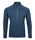 RAB Men's Nexus Pull-On Lightweight Fleece Jacket for Hiking and Climbing - Denim - Medium