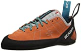 SCARPA Women's Helix Lace Rock Climbing Shoes for Trad and Sport Climbing - Low-Volume, Women's Specific Fit - Mandarin Red - 8