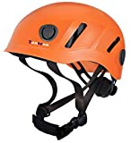 Tontron Comfy Climbing Caving Helmet (Orange, Large)