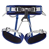 PETZL CORAX Harness - Versatile and Fully Adjustable Rock Climbing, Ice Climbing and Mountaineering Harness - Blue - Size 1
