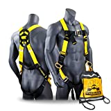 KwikSafety (Charlotte, NC THUNDER 3D Ring Safety Harness (Pass Through Connectors) OSHA ANSI Industrial Full Body Fall Protection Personal Equipment Construction Carpenter Scaffold Contractor